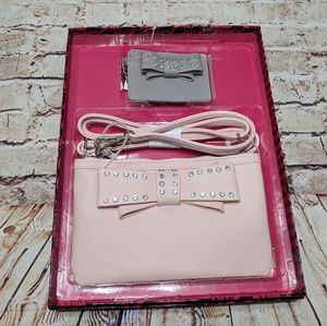 Betsey Johnson Embellished Bow Crossbody Gift